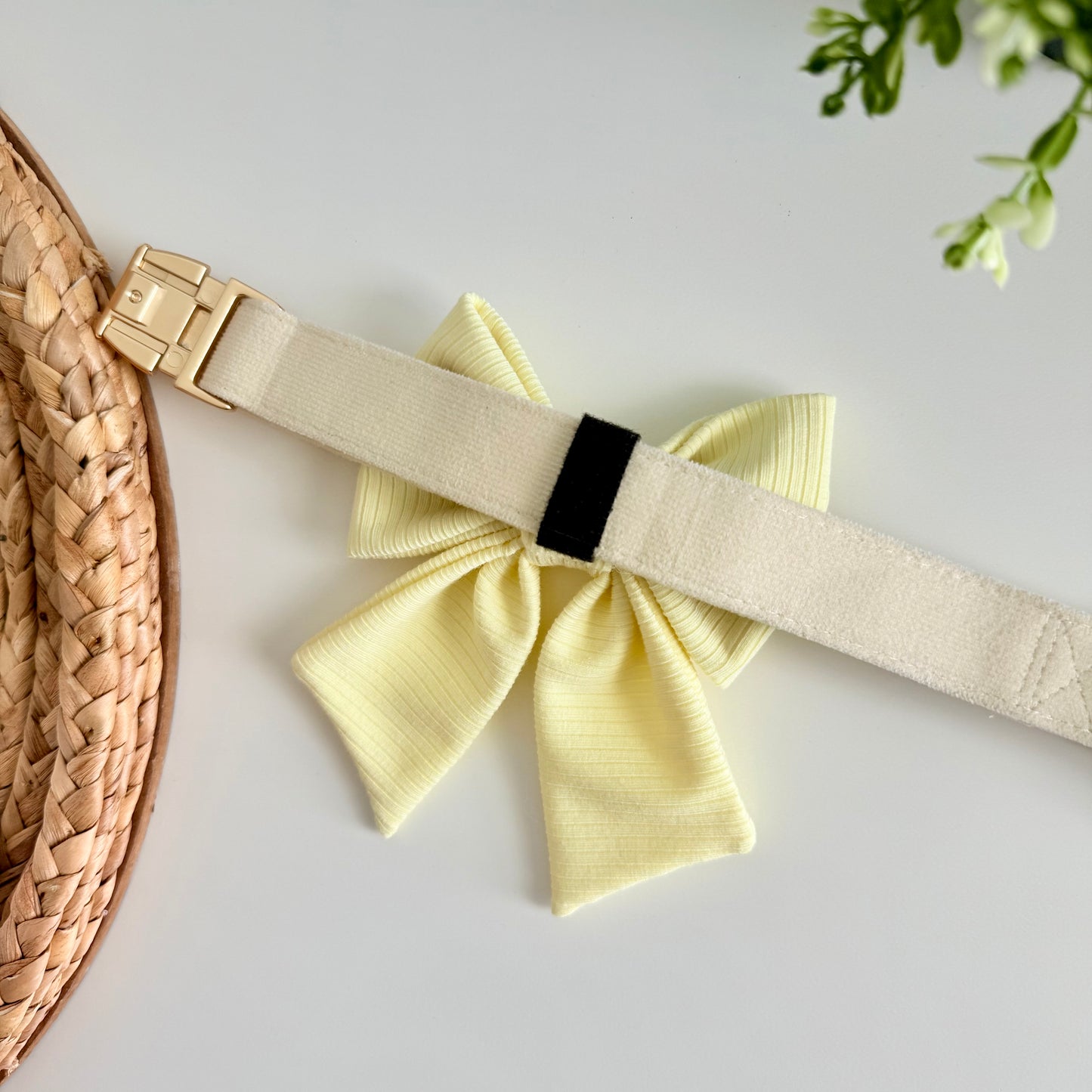 Brown Plaid Dog Bow
