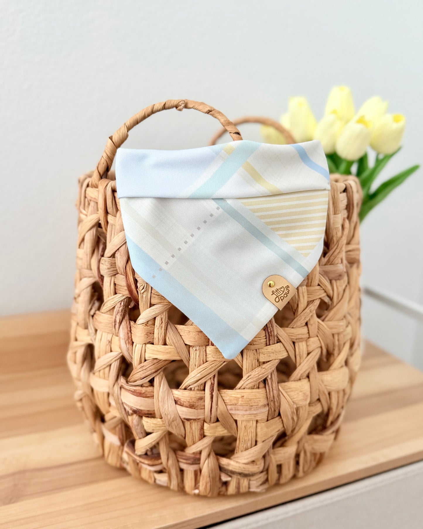 Spring Plaid Dog Bandana