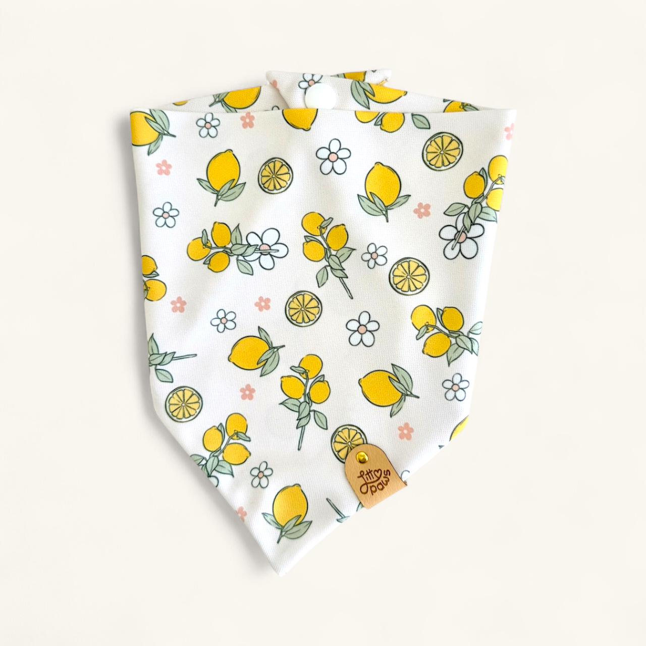 Lemon Bloom Dog Bandana