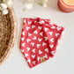 Classic Red & White Hearts Pet Bandana