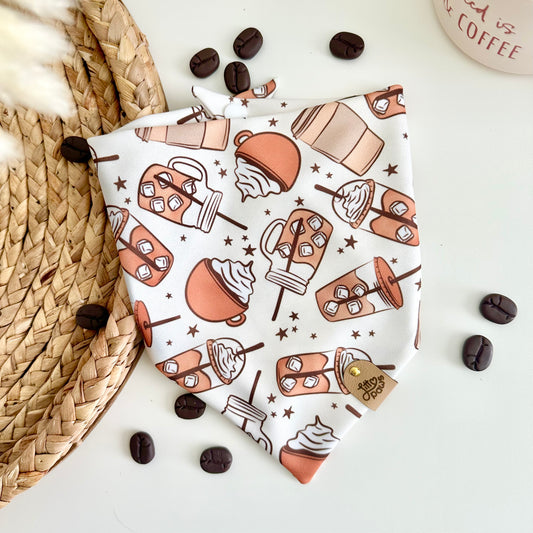 Falling for Coffee Pet Bandana