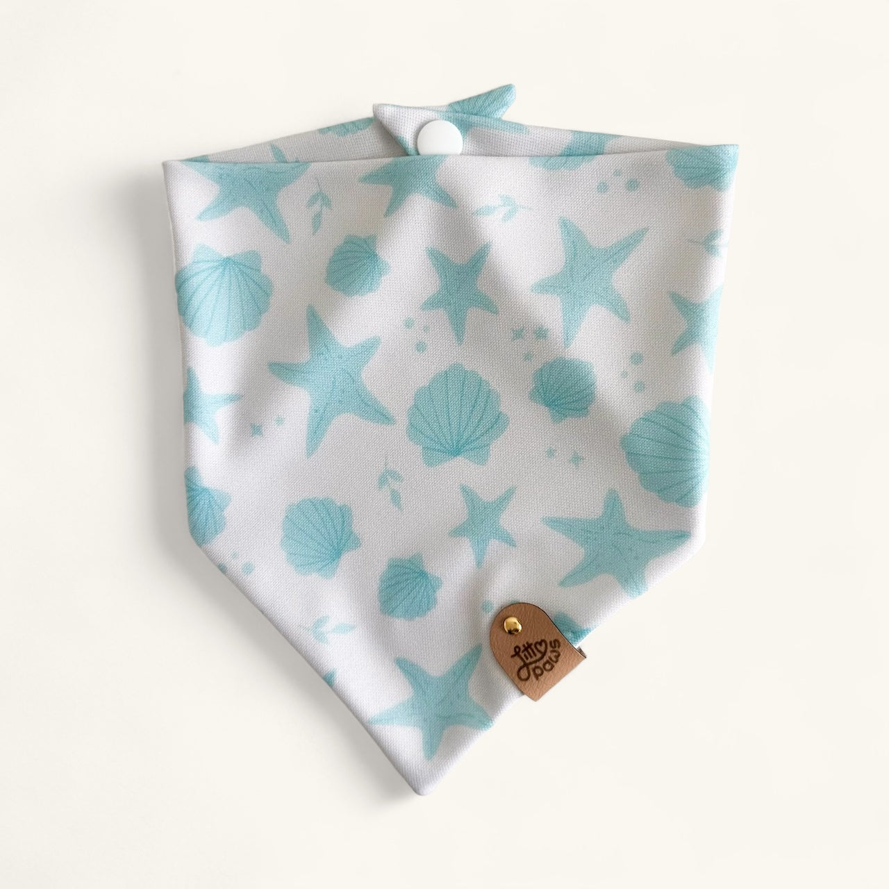 Blue Seashells Pet Bandana