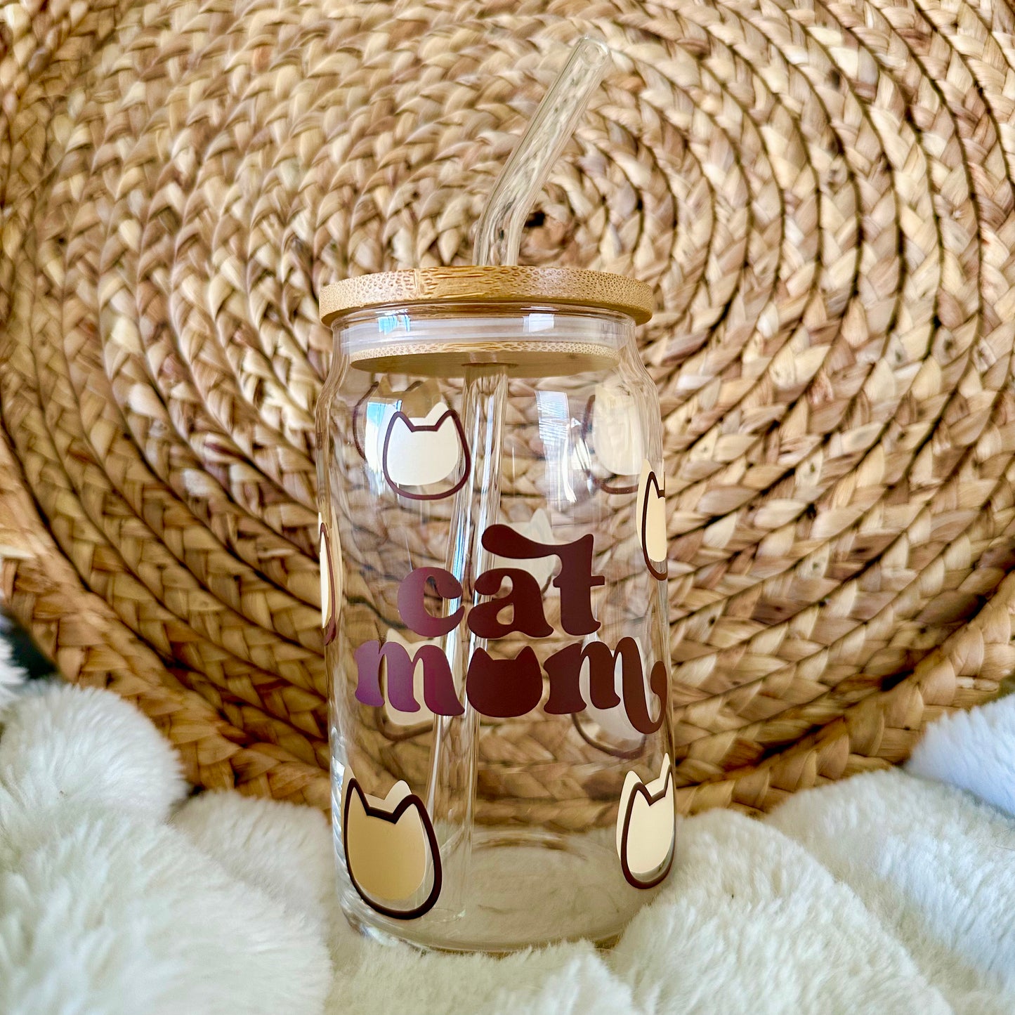 Cat Mom Glass - 16oz