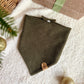 Olive Corduroy Winter Pet Bandana