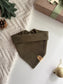 Olive Corduroy Winter Pet Bandana