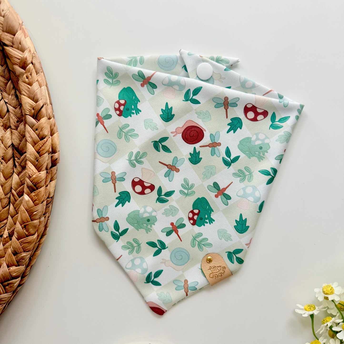 Green Nature Dog Bandana