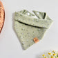 Green Floral Dog Bandana