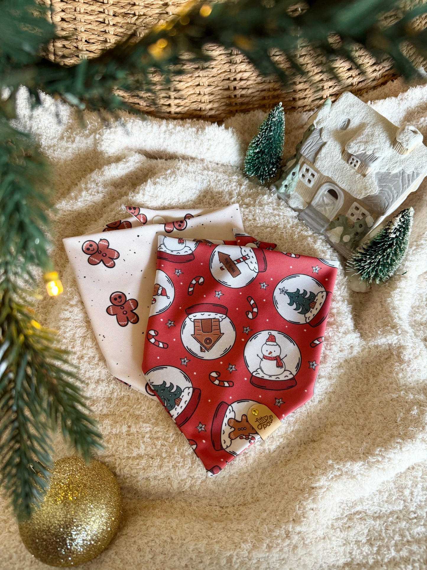 Christmas Snow Globe Pet Bandana