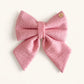 Pink Knit Pet Bow