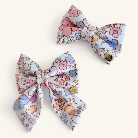 Spring Bloom - Flower Dog Bow