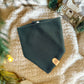 Christmas Green Knit Pet Bandana