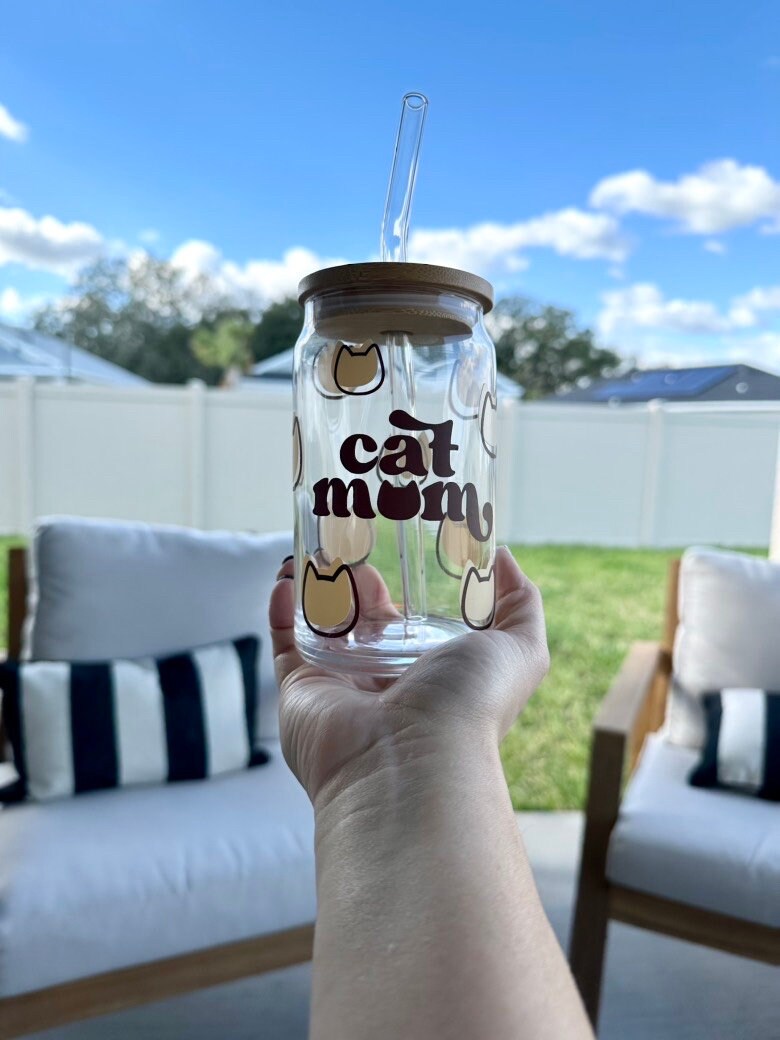 Cat Mom Glass - 16oz