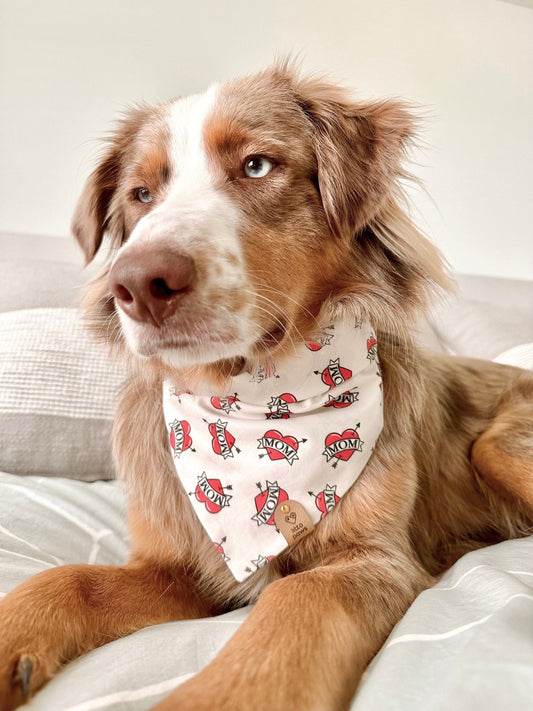 Mom Heart Tattoo Pet Bandana