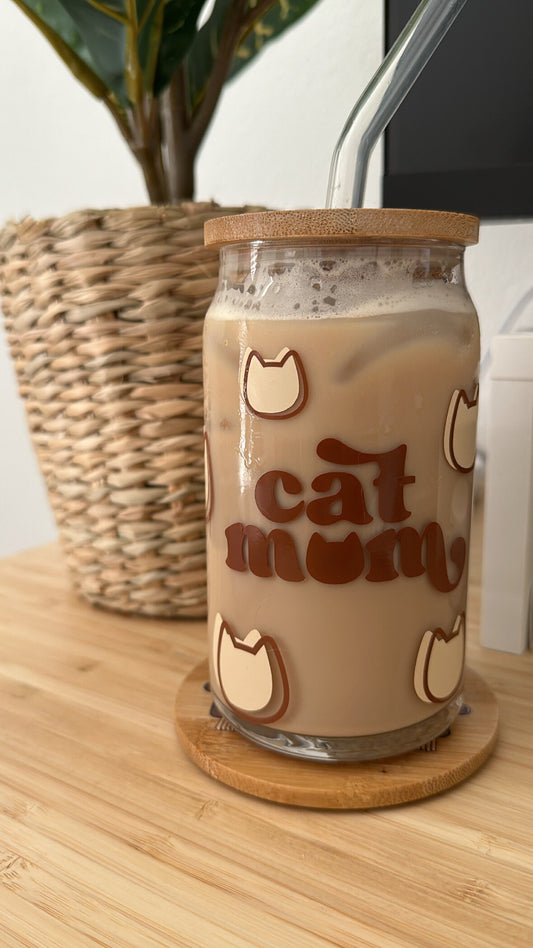 Cat Mom Glass - 16oz