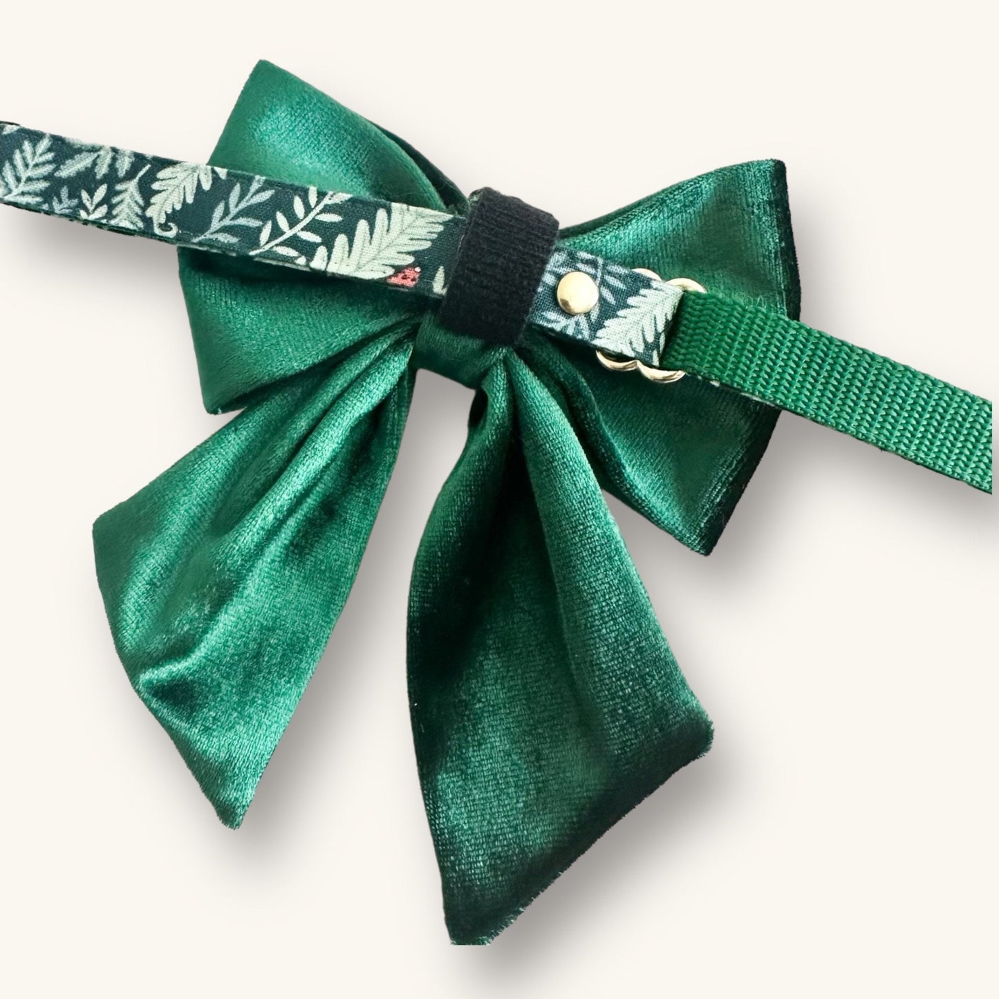 Green Knit Pet Bow